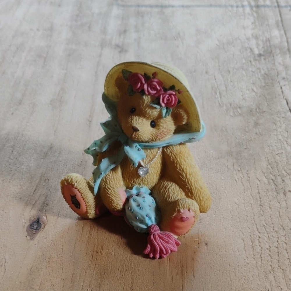 Cherished Teddies Yellow and Pink Figurine